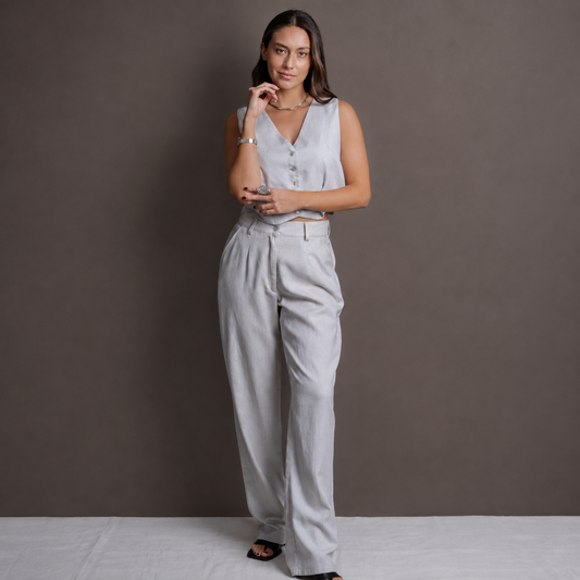 Conjunto Gillete Stella + Pantalon sastrero Riviera Masilla